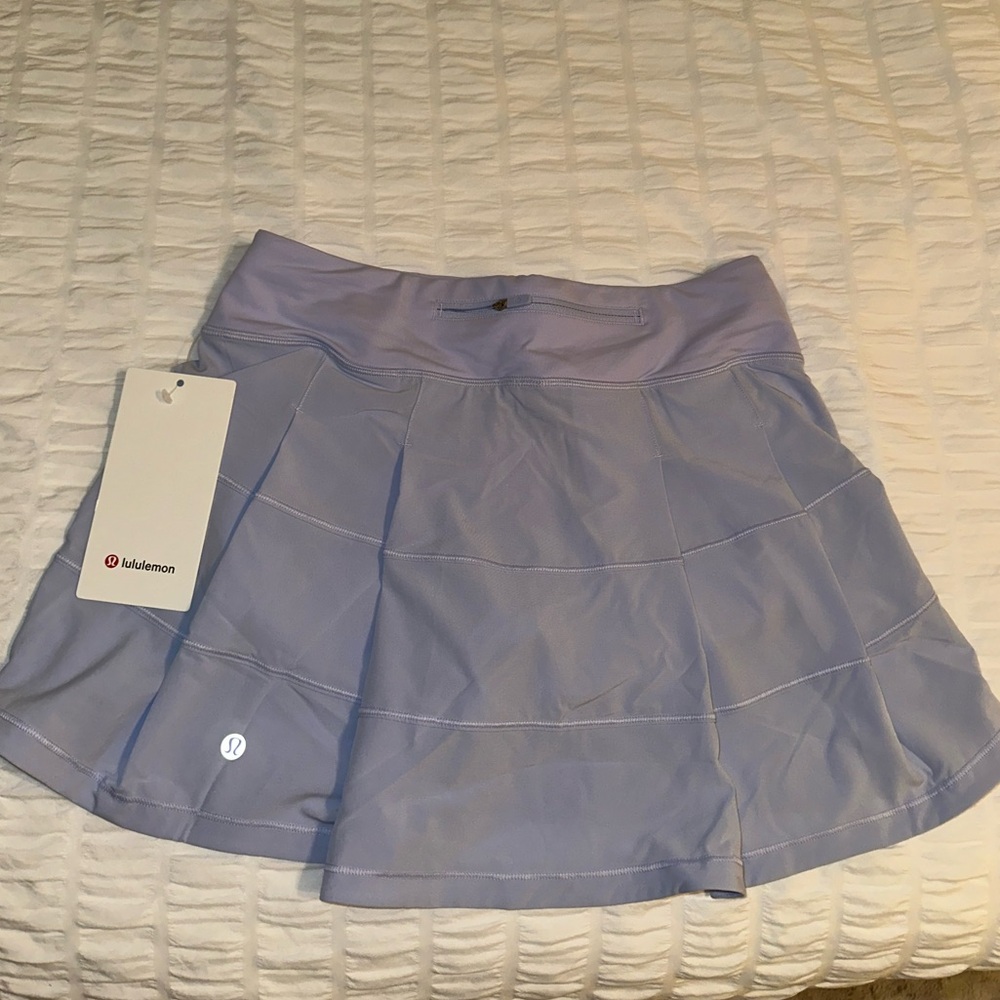 Brand new with tags Lululemon pace rival Mid-Rise skirt long, light blue